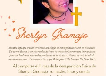 🕊️ A UN MES DE LA PARTIDA DE SHERLYN GRAMAJO🕊️