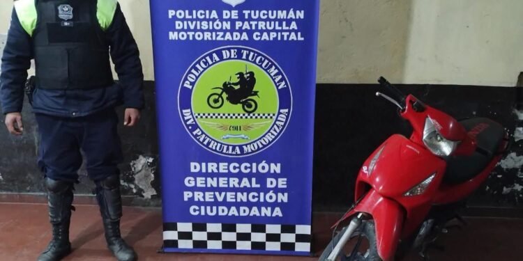 Recuperan en la Capital una motocicleta que había sido robada en Famaillá