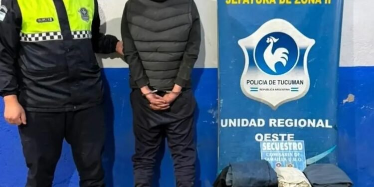 FAMAILLÁ: APREHENDIERON A “MASITA” ACUSADO DE ROBAR ROPA DE UNA VIVIENDA
