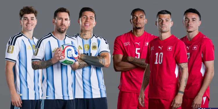 Argentina y Suiza: un historial ampliamente favorable para la Scaloneta antes del duelo por los cuartos de final