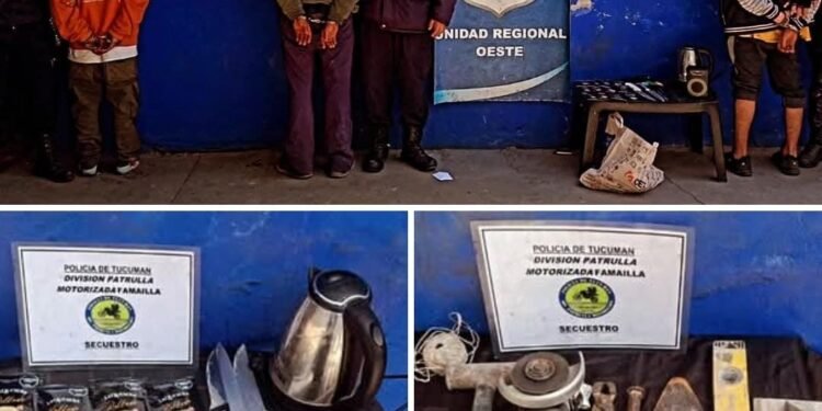 Famaillá: aprehendieron a tres sospechosos y recuperaron elementos tras un robo en un comercio