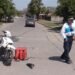Choque entre un auto y una moto en el límite de los barrios Elías Pérez y CGT
