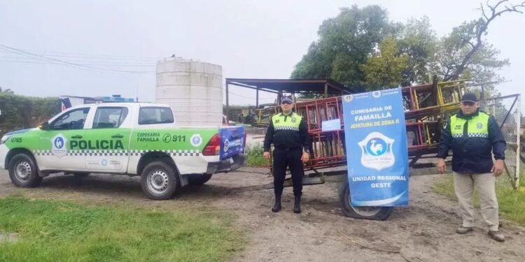 Allanamiento en Famaillá: recuperaron 20 escaleras y un tráiler vinculados a un robo